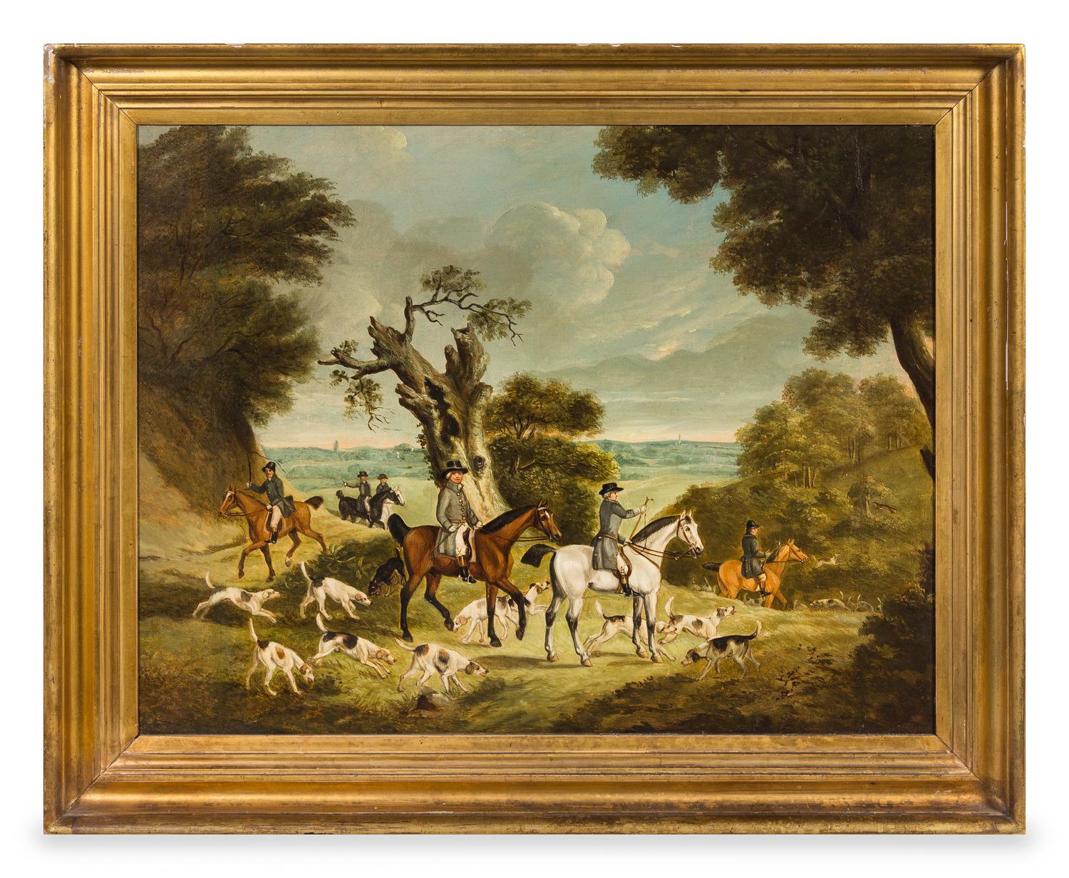 Attributed to Henry Alken, (British, 1810-1894), Untitled (Hunt Scene)