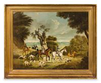 Attributed to Henry Alken, (British, 1810-1894), Untitled (Hunt Scene)