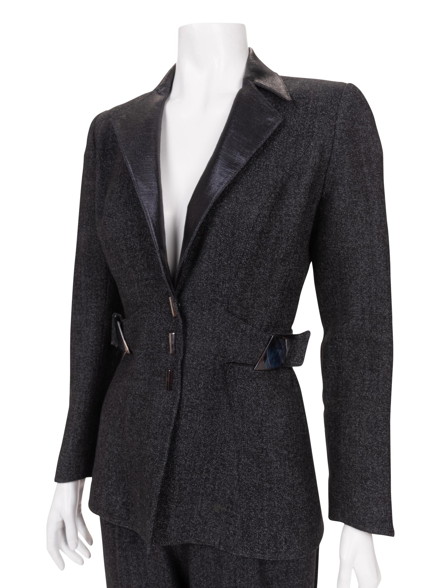 Three Thierry Mugler Pieces: One Pant Suit and One Jacket, 1980-90s