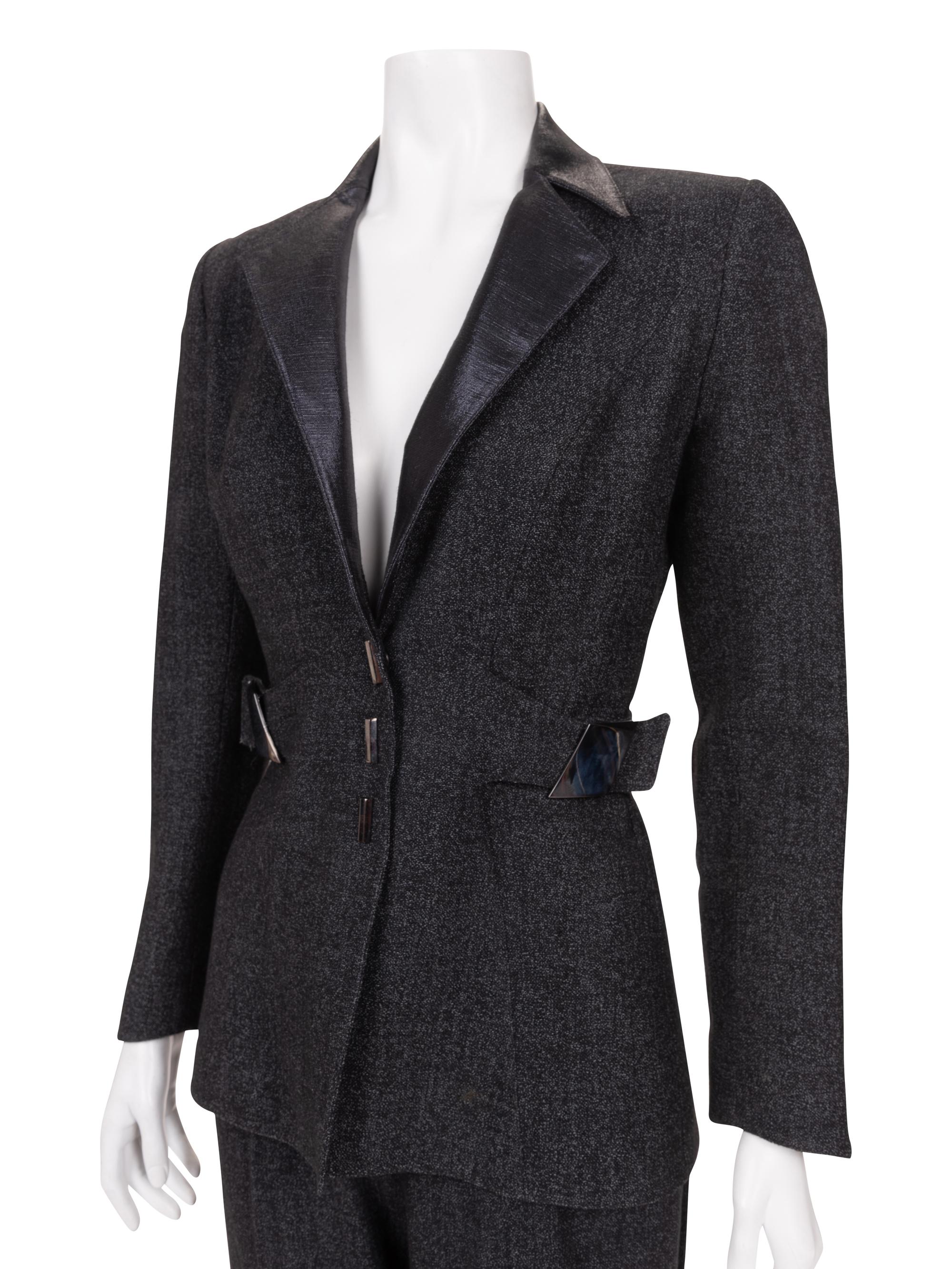 Three Thierry Mugler Pieces: One Pant Suit and One Jacket, 1980-90s