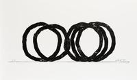 Bernar Venet, (French, b. 1941), Five Intederminate Lines, 1995