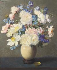 Flowers in a White Ginger Jar