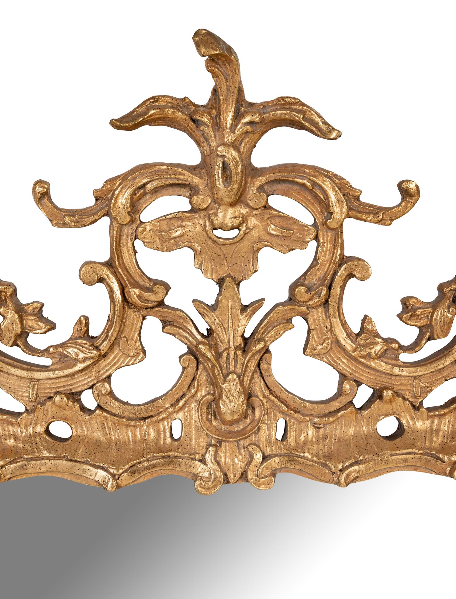 A Pair of George II Style Giltwood Mirrors