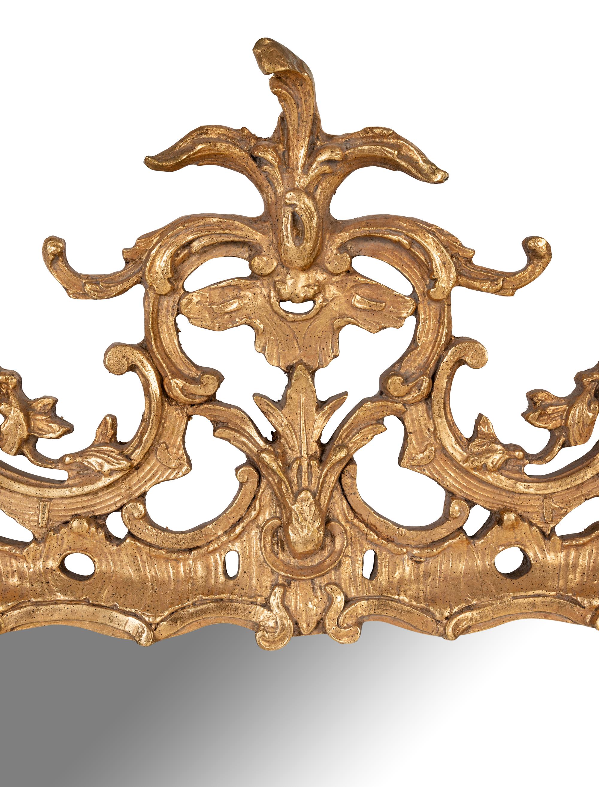 A Pair of George II Style Giltwood Mirrors