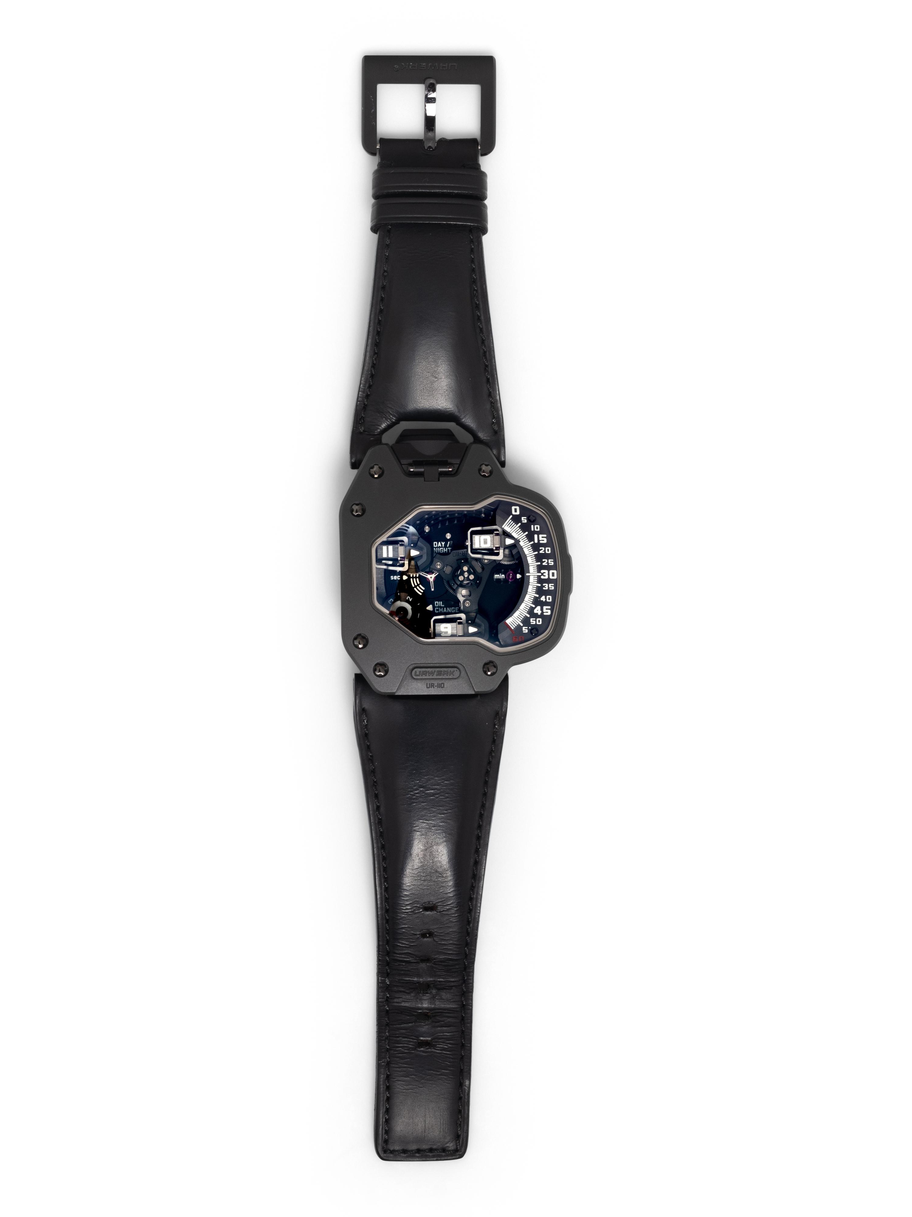 URWERK, REF. UR-110 TURBINE TITANIUM WATCH