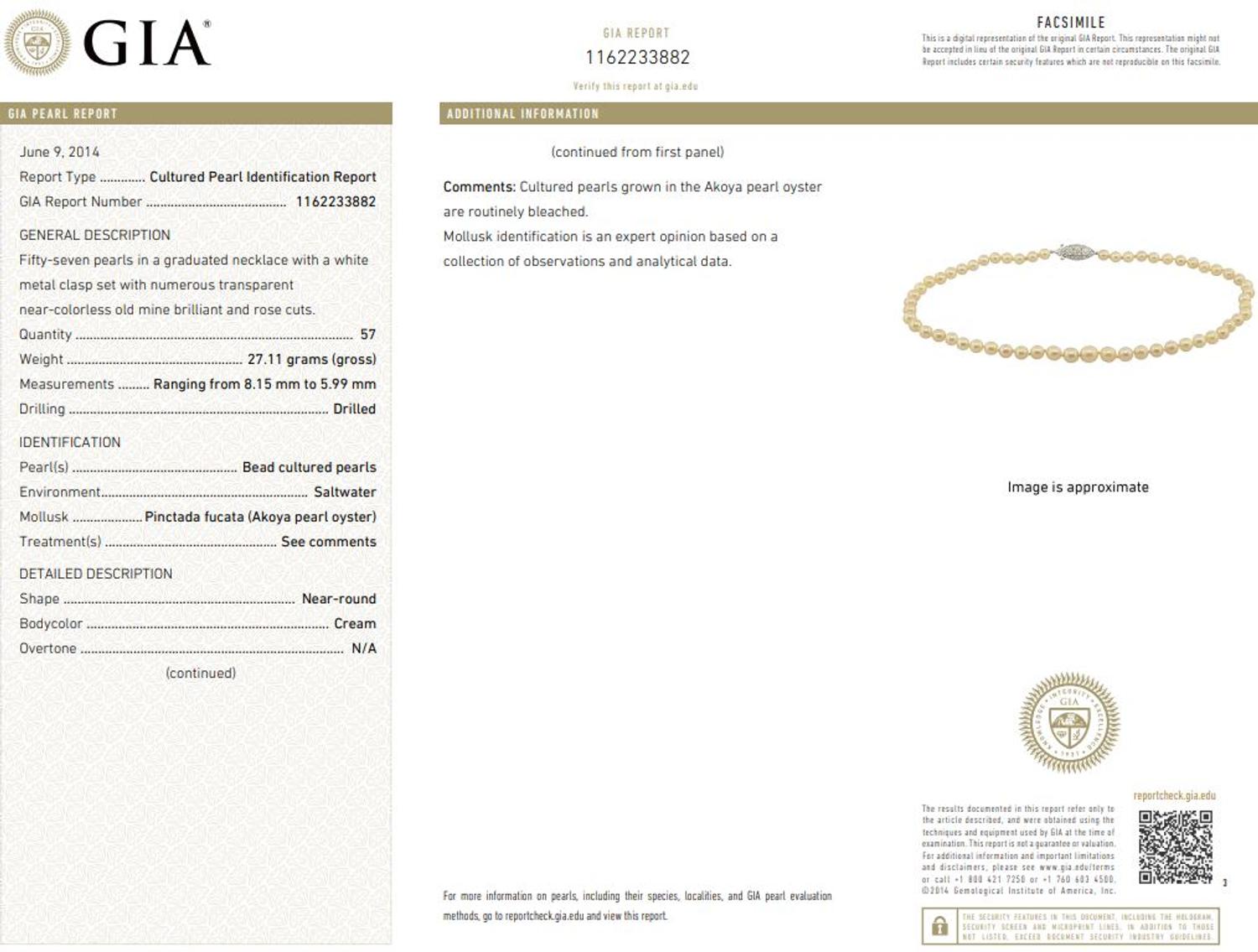 ANTIQUE, CULTURED PEARL AND DIAMOND NECKLACE
