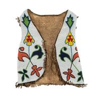 Otoe Beaded Hide Vest