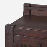 Morris, Murch & Butler, etc. Lamp Table, Two-Door China Cabinet, and Small Cabinet, USA, circa 1905