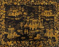 A Nest of Four Chinese Export Gilt-Decorated Black Lacquer Tables — 19TH CENTURY
