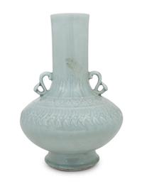A Chinese Celadon Glazed Porcelain Vase
