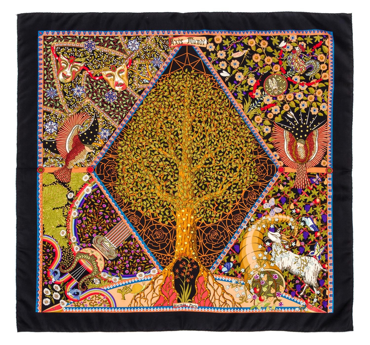 An Hermes 90cm Silk Scarf, 36"x36".