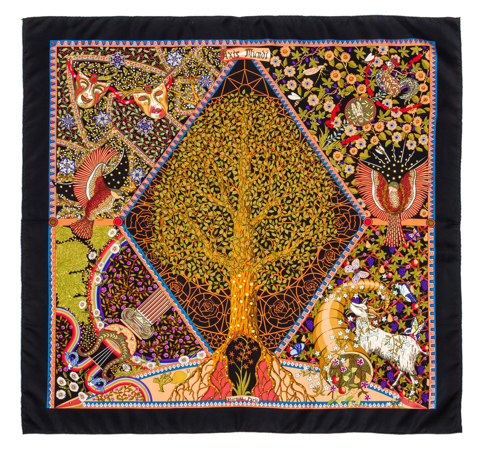 An Hermes 90cm Silk Scarf, 36"x36".