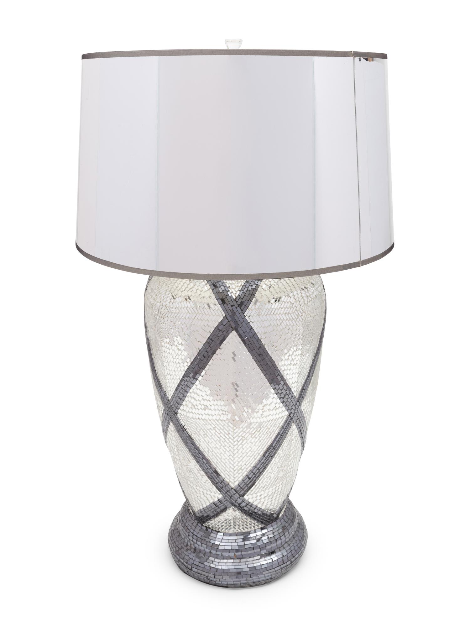 An Art Deco Style Mosaic Lamp