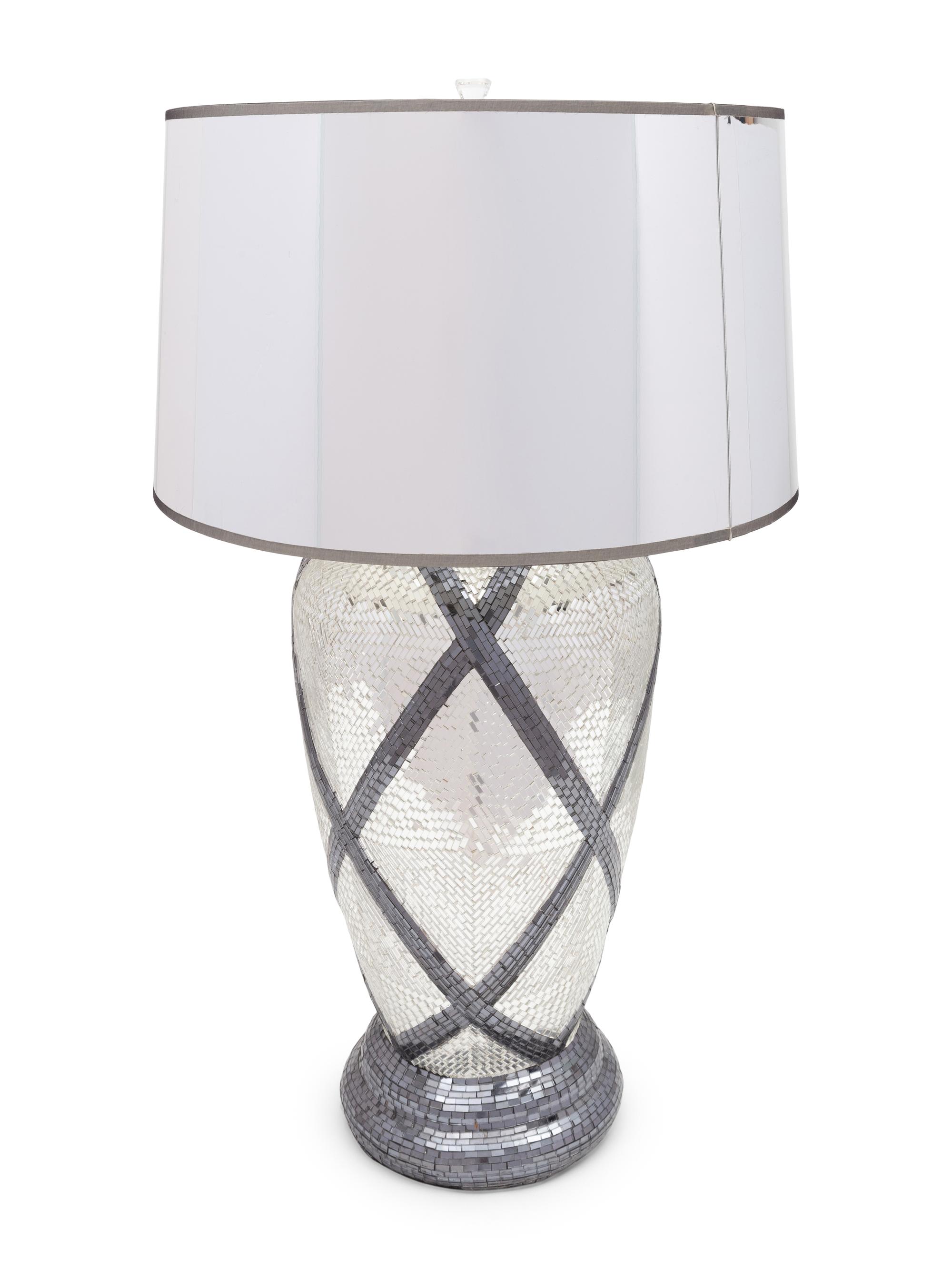 An Art Deco Style Mosaic Lamp