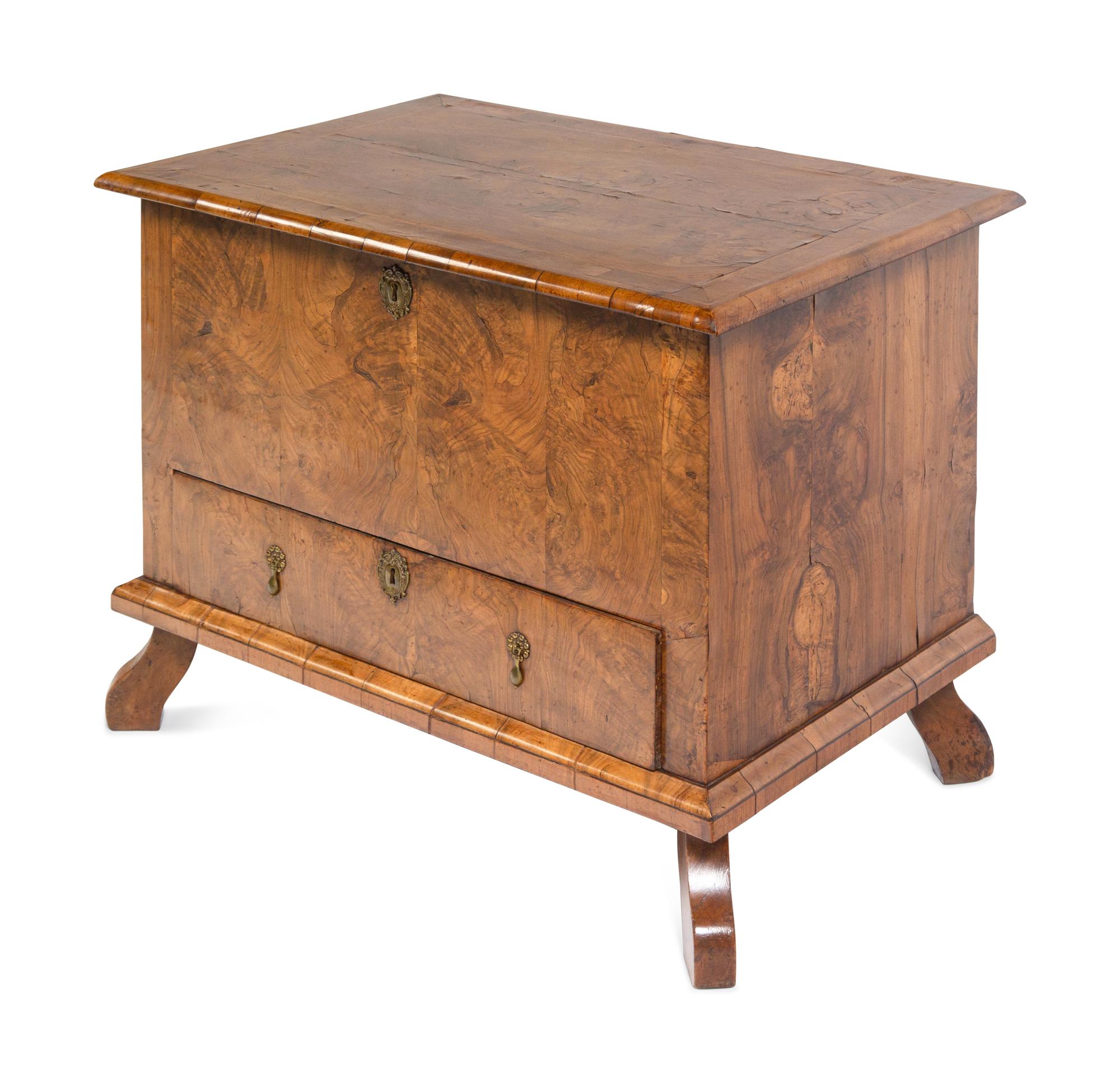A George II Burl Walnut Blanket Chest