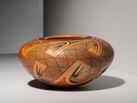 Polychrome Pottery Jar, with Migration Pattern