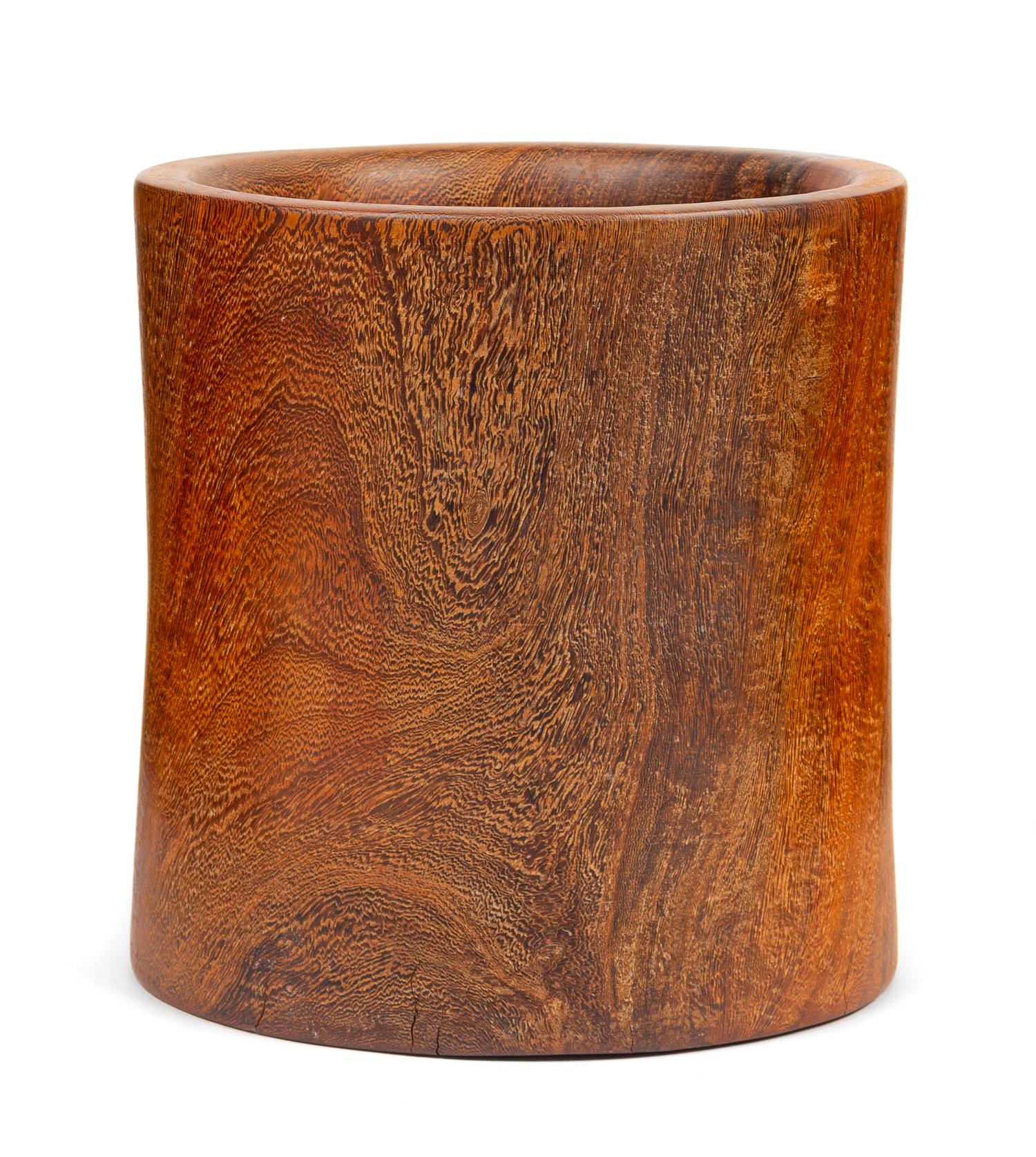 A Jichimu Wood Brush Pot, Bitong Height 9 1/2 inches. — QING DYNASTY (1644-1912)
