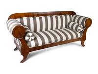 A Biedermeier Style Walnut Sofa — 20TH CENTURY