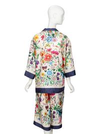 GUCCI, FLORA-PRINT SILK LOUNGE ENSEMBLE