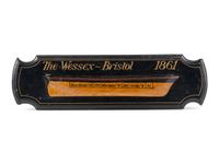 The Wessex-Bristol 1861 Hanging Wooden Half Hull Plaque