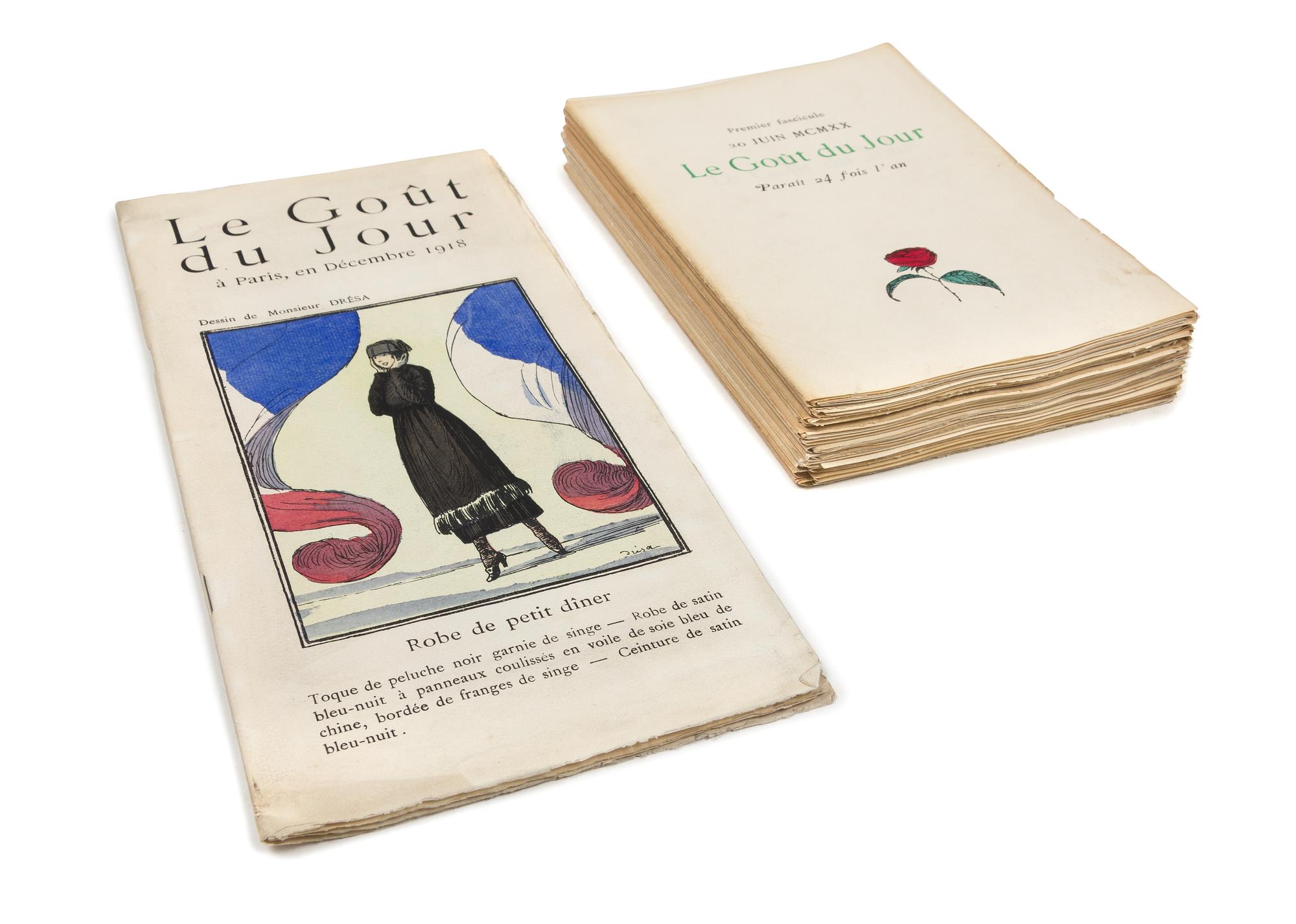 Le Goût du Jour. With rare December 1918 first issue, and 13 issues 20 June 1920-20 December 1920.
