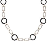DIAMOND AND ONYX NECKLACE