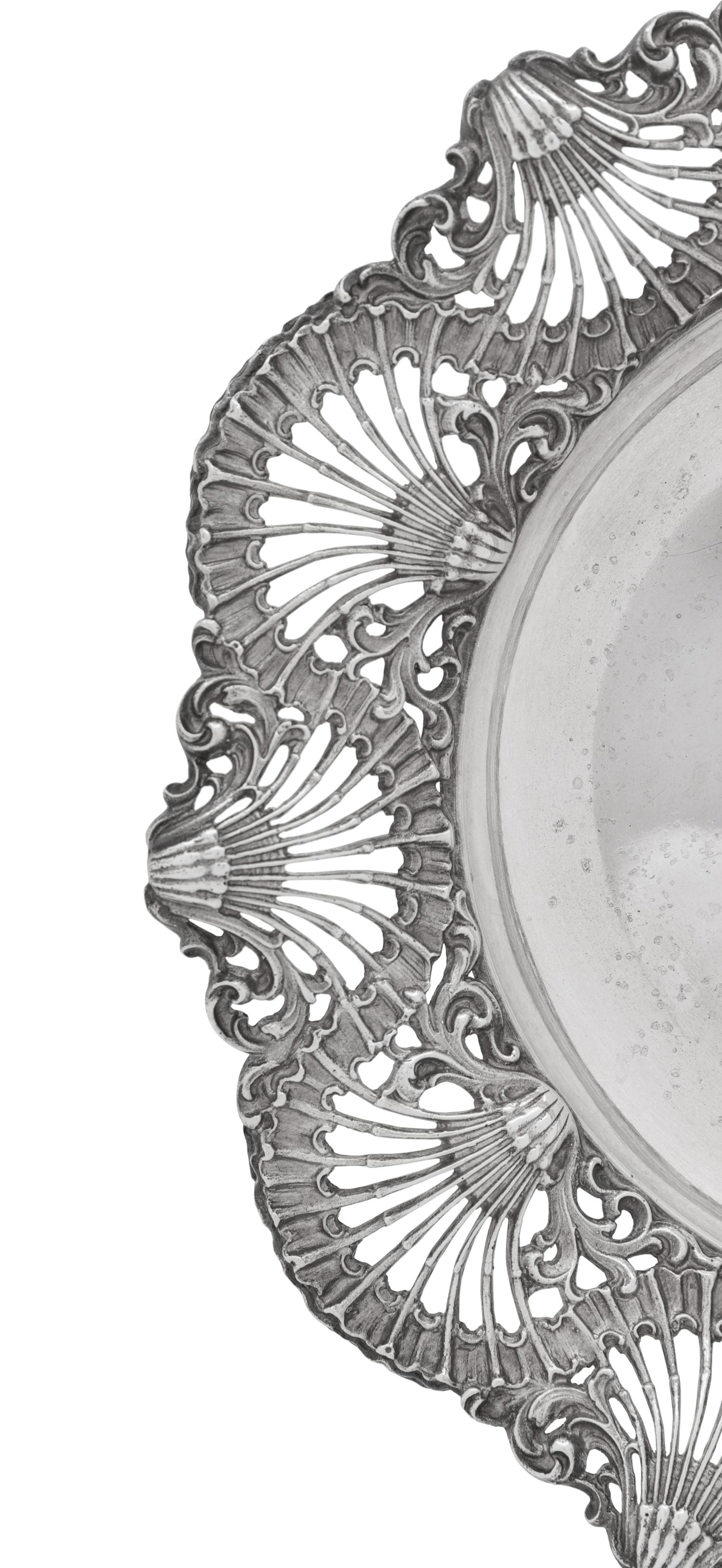 An American Silver Oyster Dish