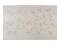 Contemporary Ledger Drawings on Muslin