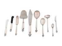 A Group of Danish Silver Flatware — Georg Jensen, Denmark