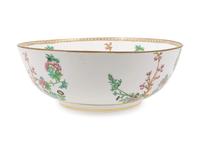 An English Transfer-Decorated Porcelain Center Bowl
