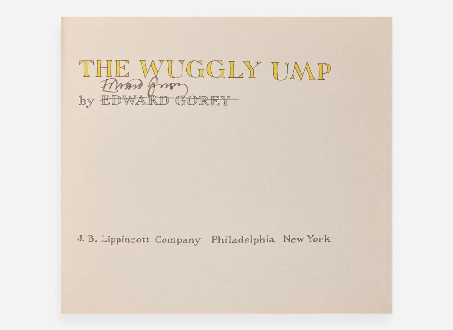 [Children's & Illustrated] Gorey, Edward: Group of 9 Early Titles, 1954-1968