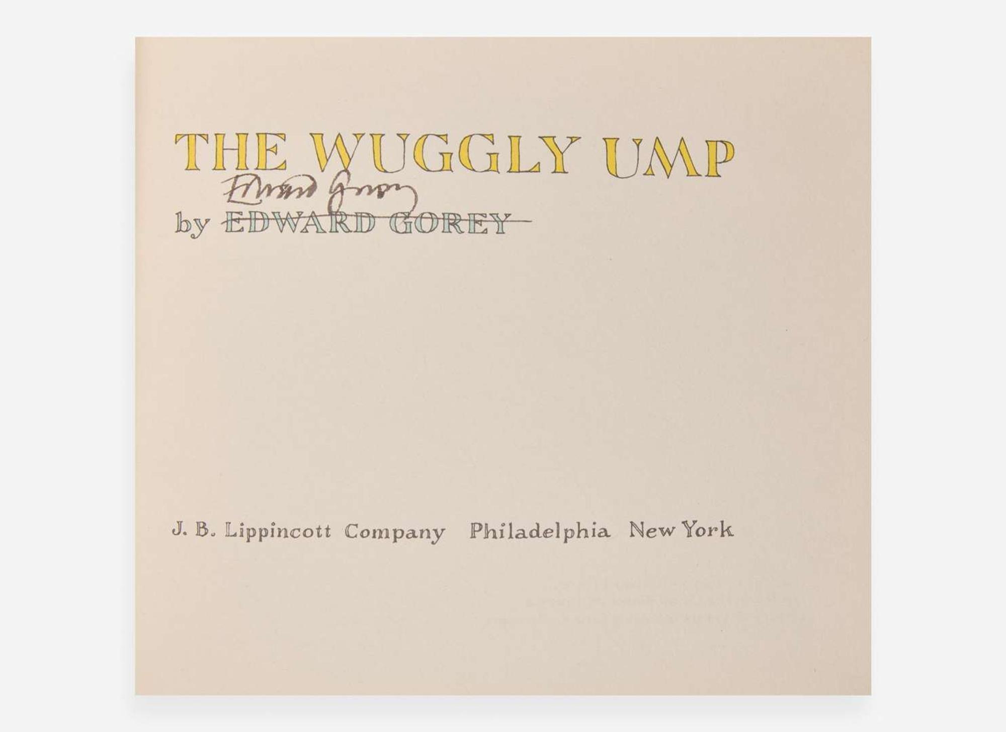[Children's & Illustrated] Gorey, Edward: Group of 9 Early Titles, 1954-1968