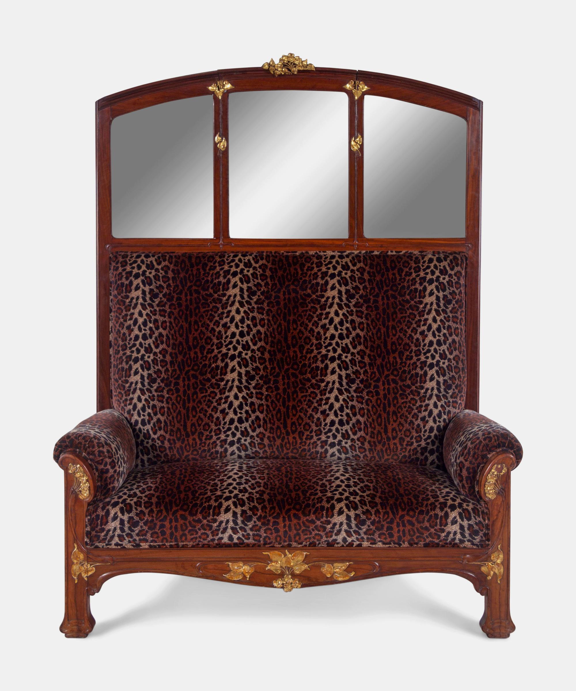 Art Nouveau Hall Bench