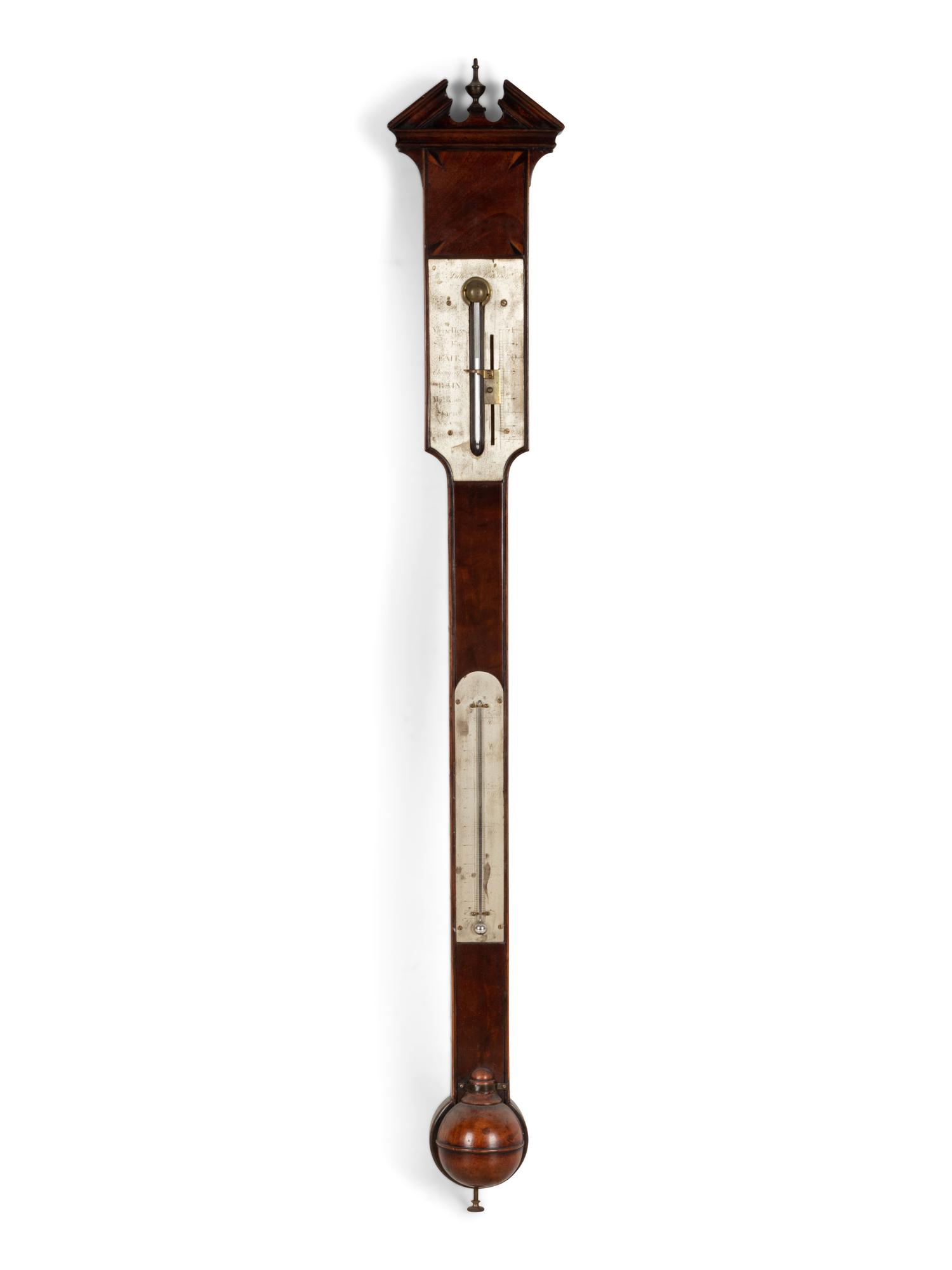 An Regency Mahogany Stick Barometer