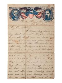 [CIVIL WAR]. Correspondence with African American soldier William Jefferson, 8th US Colored Troops, incl. a letter from his mother, and a circular issued to the 20th and 26th Regiments USCTs.