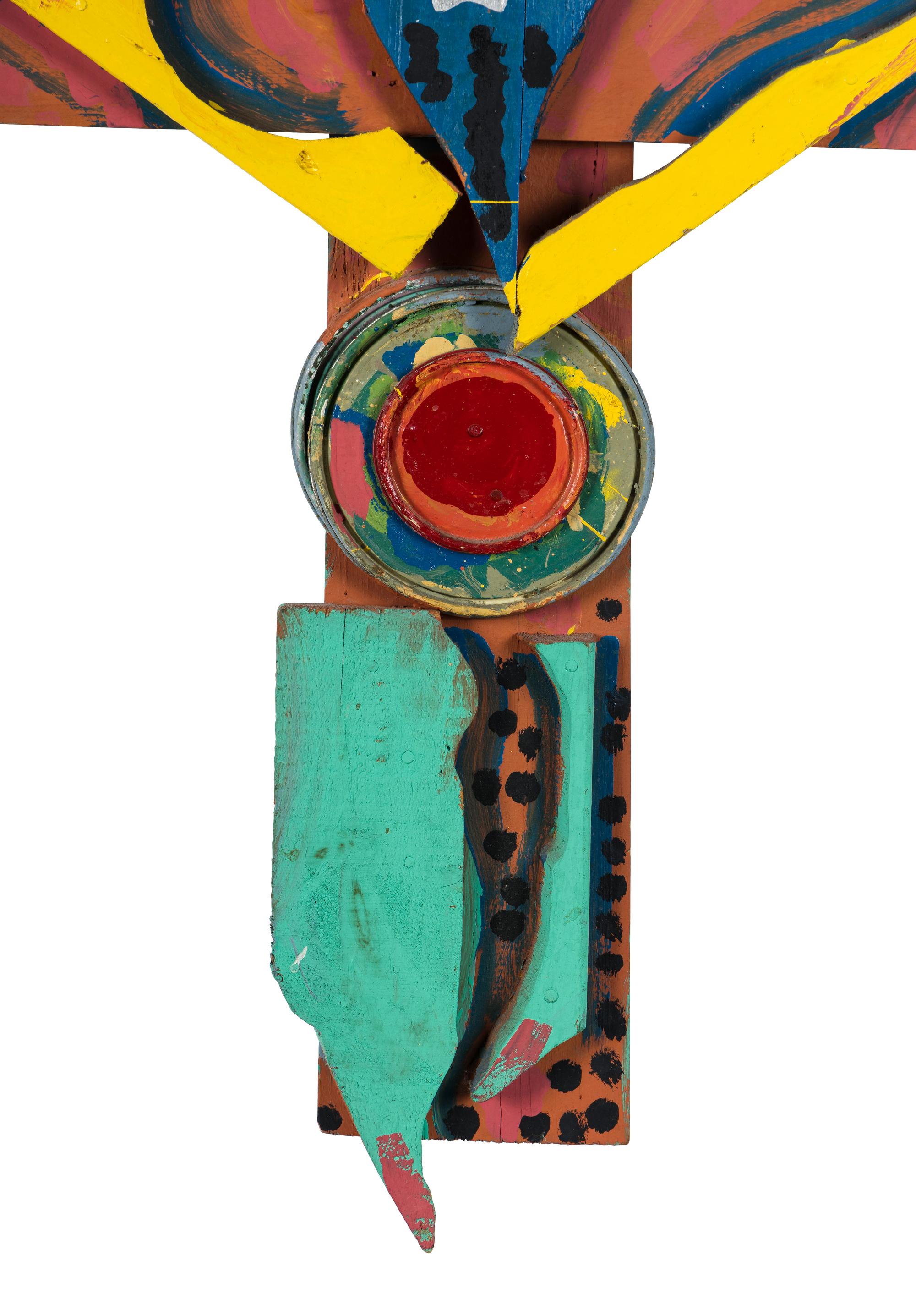 Untitled (Blue-Faced Jesus Crucifix)