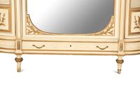 A Louis XVI Style Painted and Parcel Gilt Armoire — 20th Century