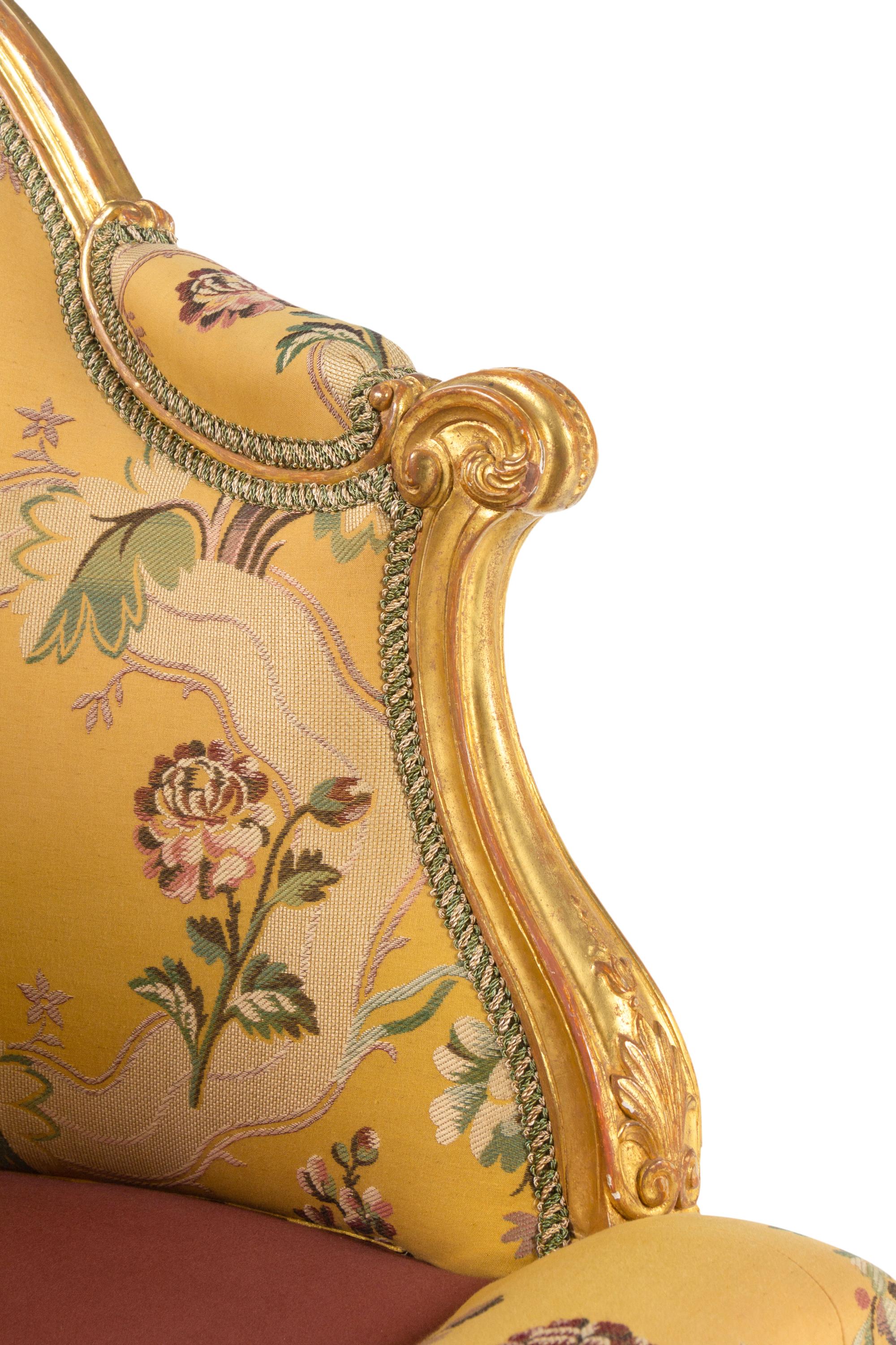 A George III Giltwood Bergère