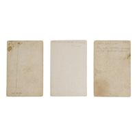 [Native Americana]. A group of 3 cabinet cards of Native American subjects by Bell, Gardner, and Jackson.
