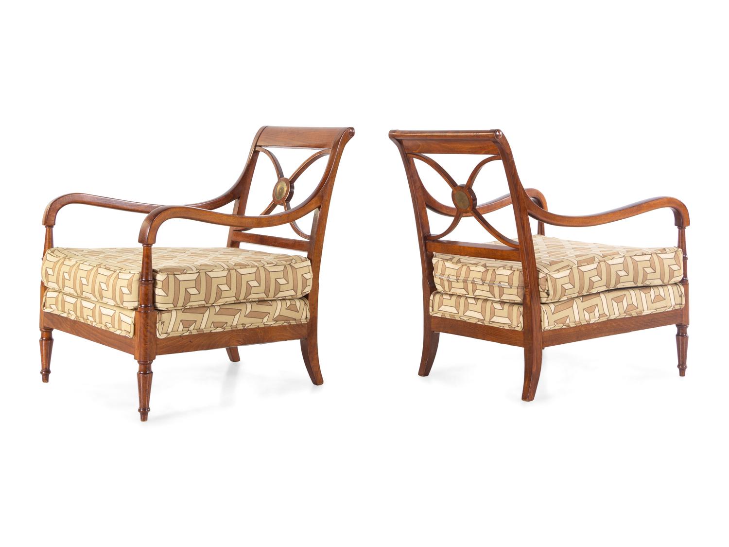 A Pair of Art Deco Fauteuils
