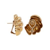 YELLOW GOLD EARCLIPS