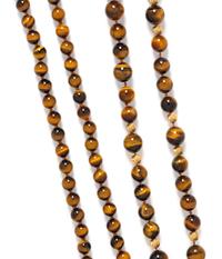 A Collection of Tiger's Eye Bead Necklaces,