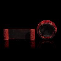 Two Chinese Lacquer Stands, 19th-20th Century 晚清民國 剔紅座子兩件