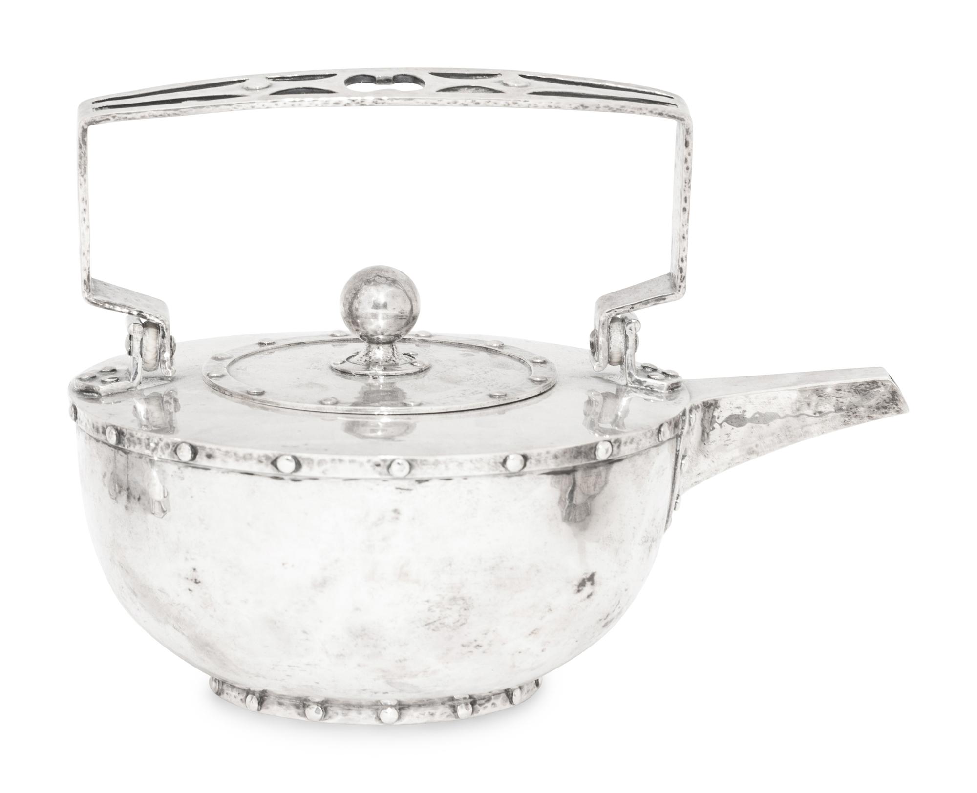Arts and Crafts Silver Four-Piece Tea and Coffee Service