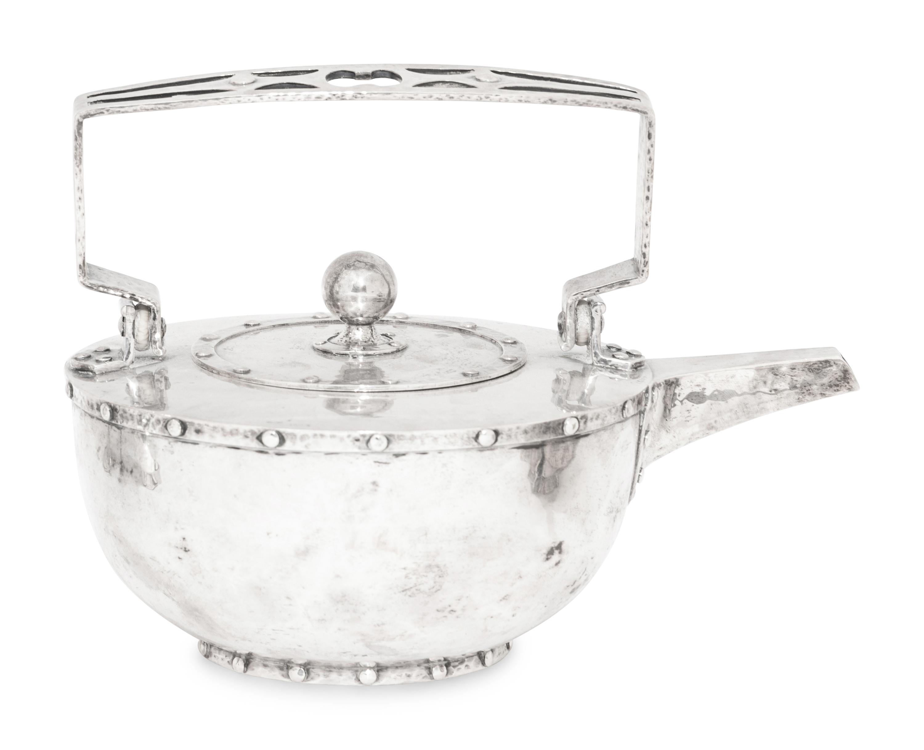 Arts and Crafts Silver Four-Piece Tea and Coffee Service