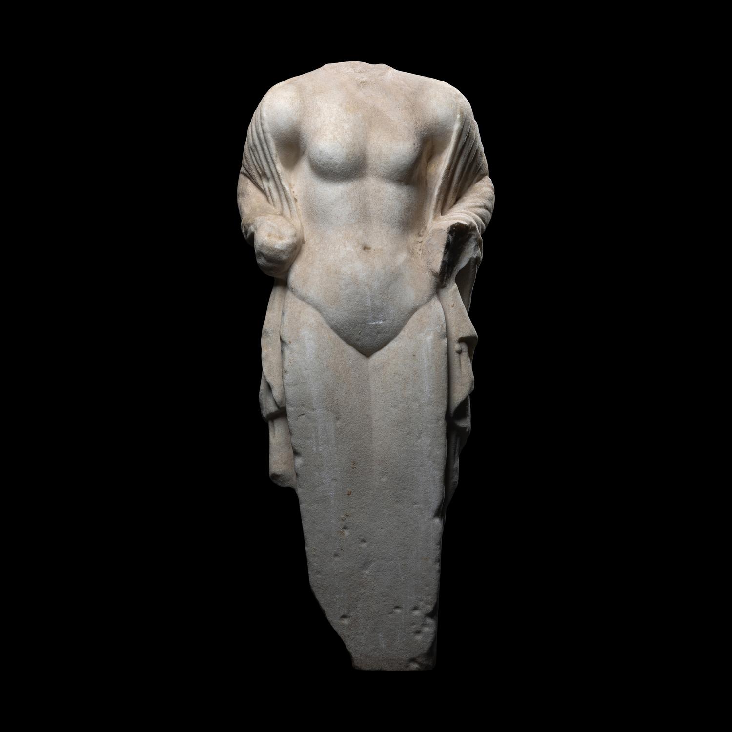A Roman Marble Herm of Hermaphroditus