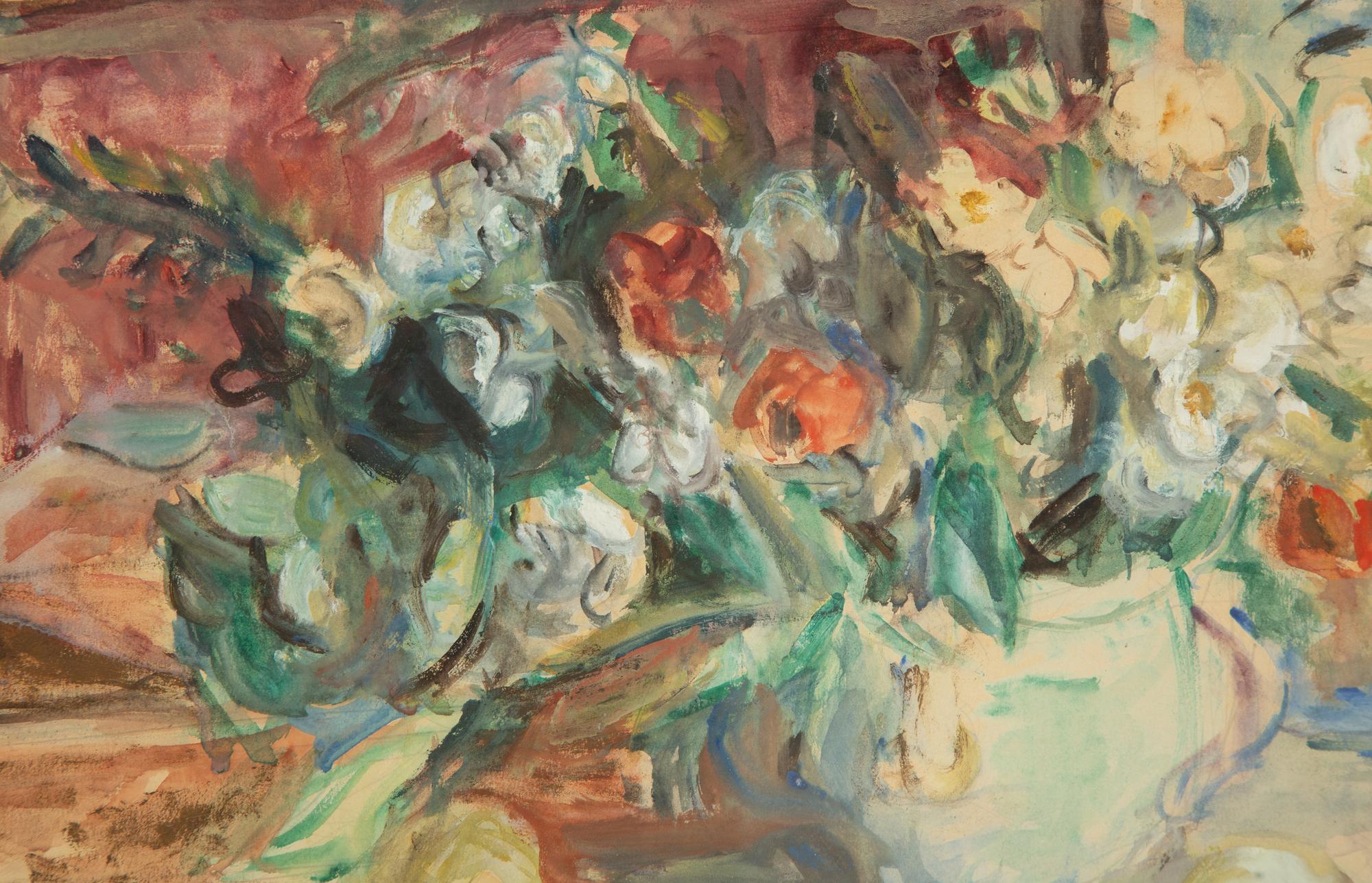 Vases aux fleurs (a pair)