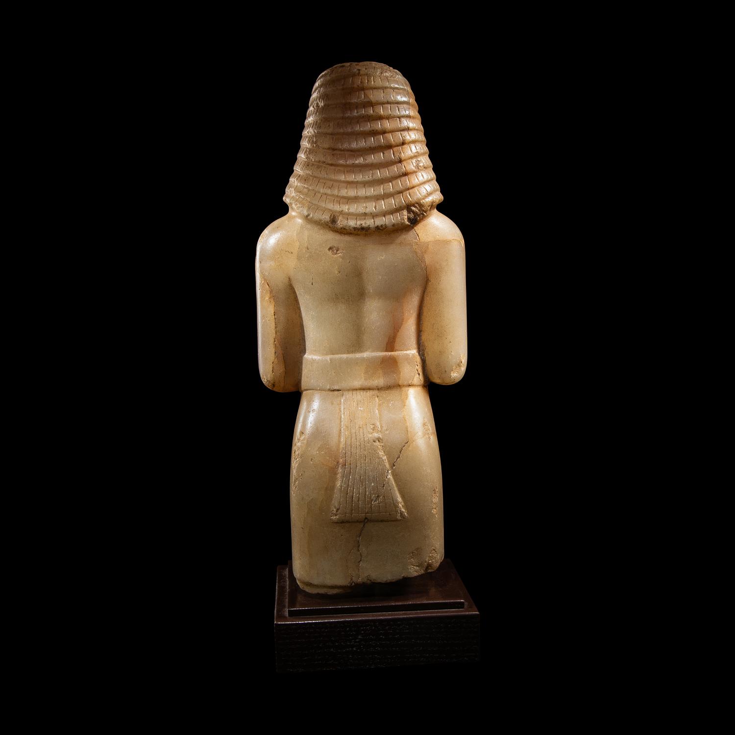 A South Arabian Alabaster Standing Worshipper