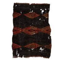 Remnant of Navajo Moki-Style Wedge Weave Blanket / Rug