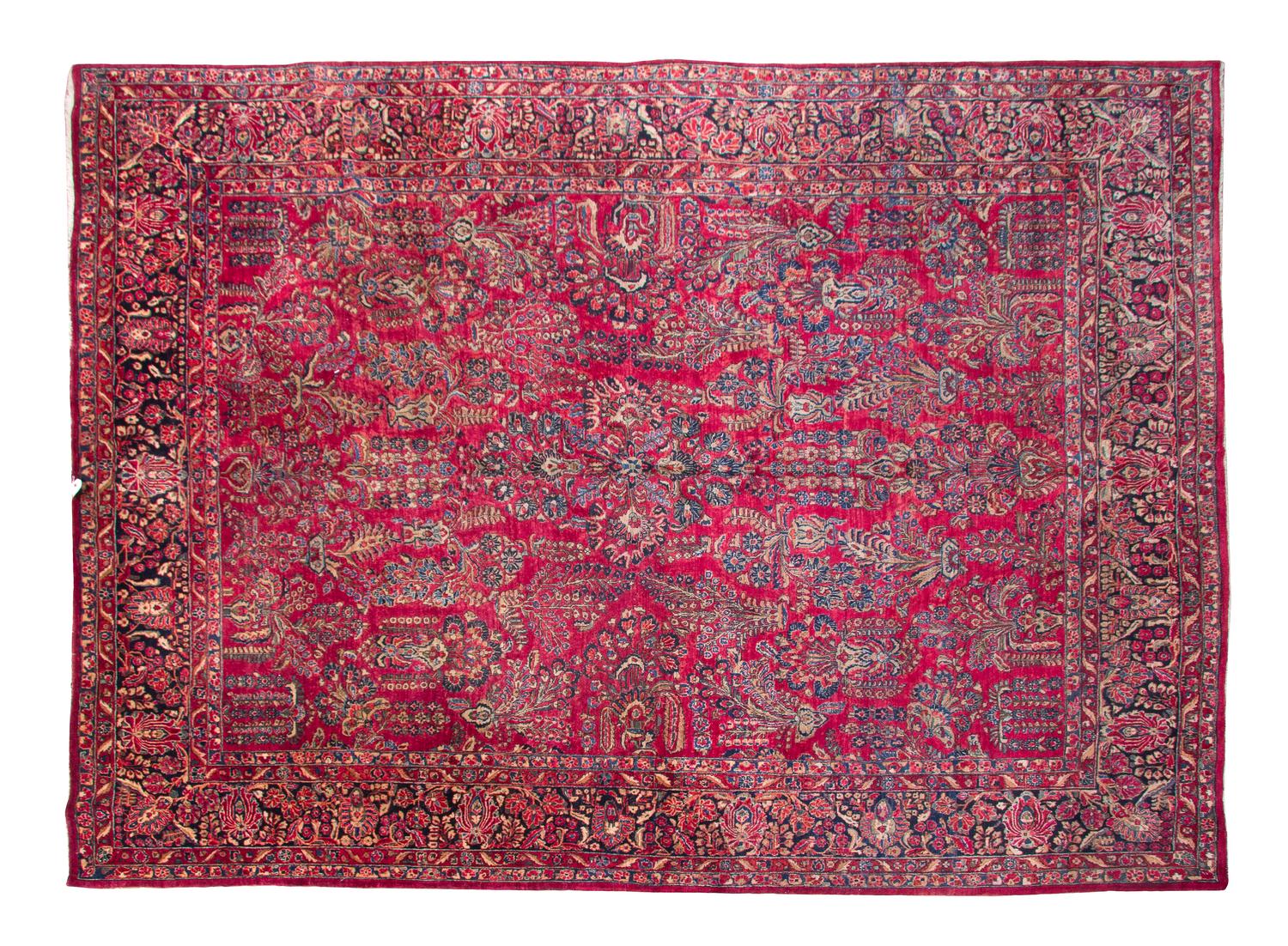 A Sarouk Wool Carpet, 13 feet 5 inches x 10 feet 3 inches.